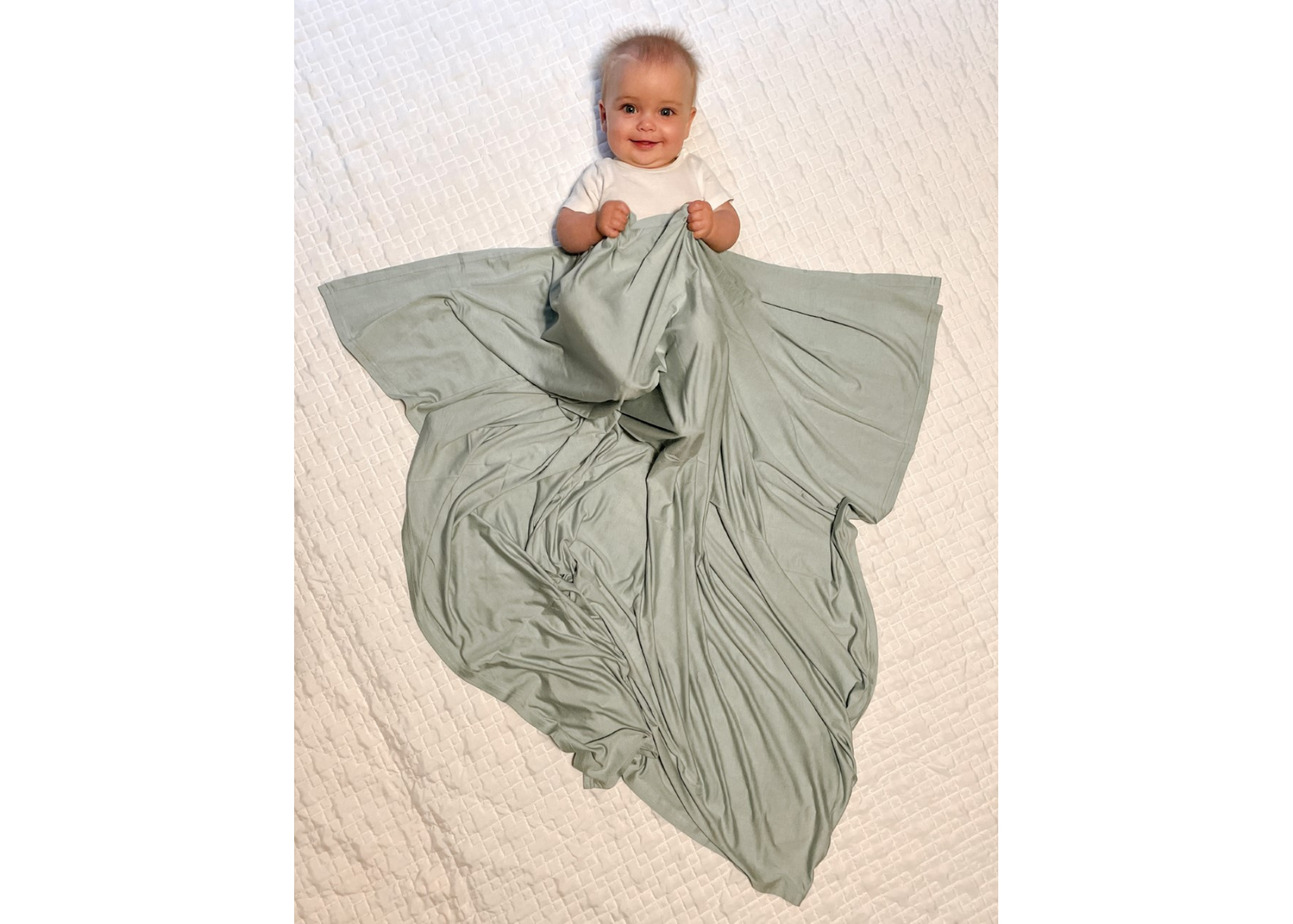 Bamboo Stretch Swaddle Blanket Mint – Buzzbee Baby