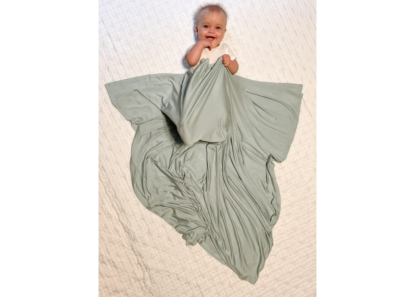 Bamboo Stretch Swaddle Blanket - Mint